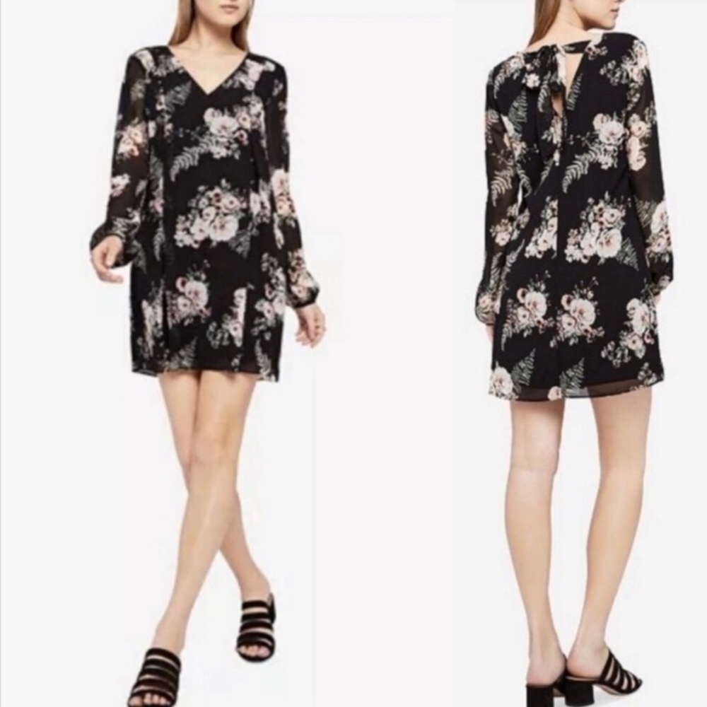 BCBG Bow Tie Back Shift Dress